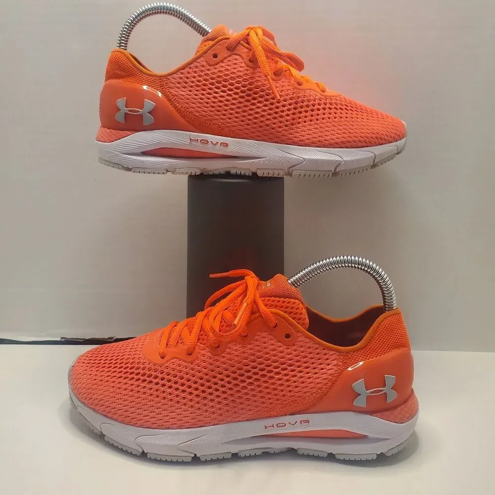 Under Armour HOVR Sonic 4 Women’s 7.5 Orange White Running Shoes 3023559-601